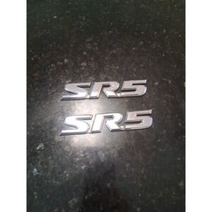 2001-2007 Toyota Sequoia SR5 Emblem Logo Letters Badge Side Chrome OEM Pair